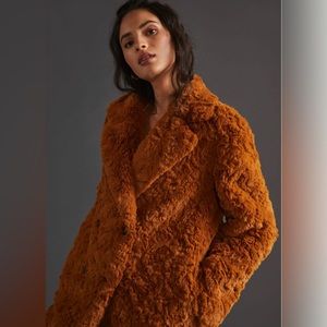 Relaxed Faux Fur Coat